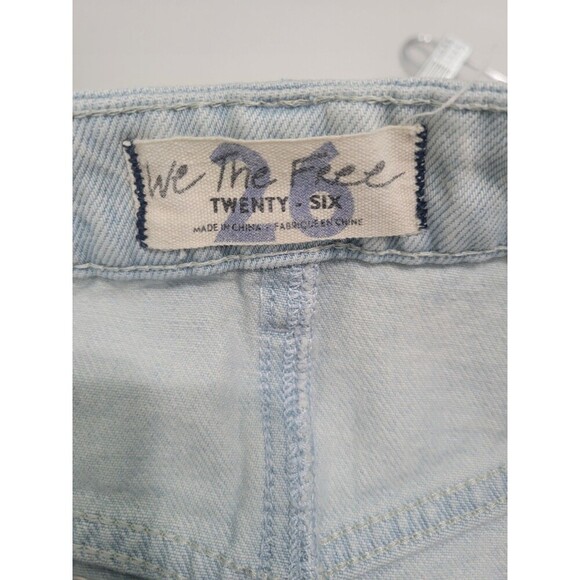 Free People  women’s Denim Mini Skirt Size 26 - Picture 6 of 9